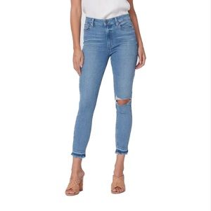 NWT PAIGE Margot Crop denim